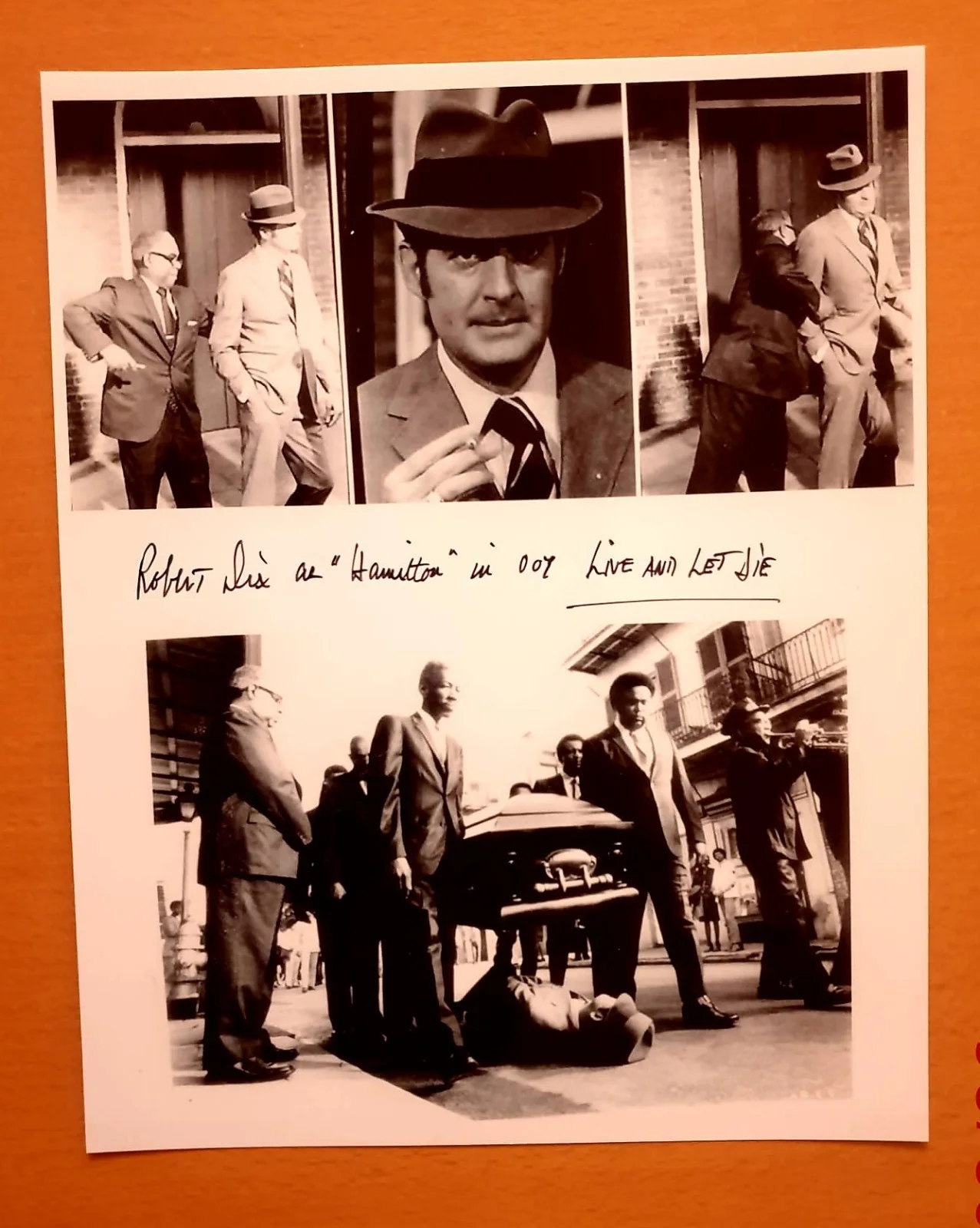 BOB DIX ORIGINAL AUTOGRAPH WITH COA. J BOND LIVE & LET DIE ACTOR, image 2