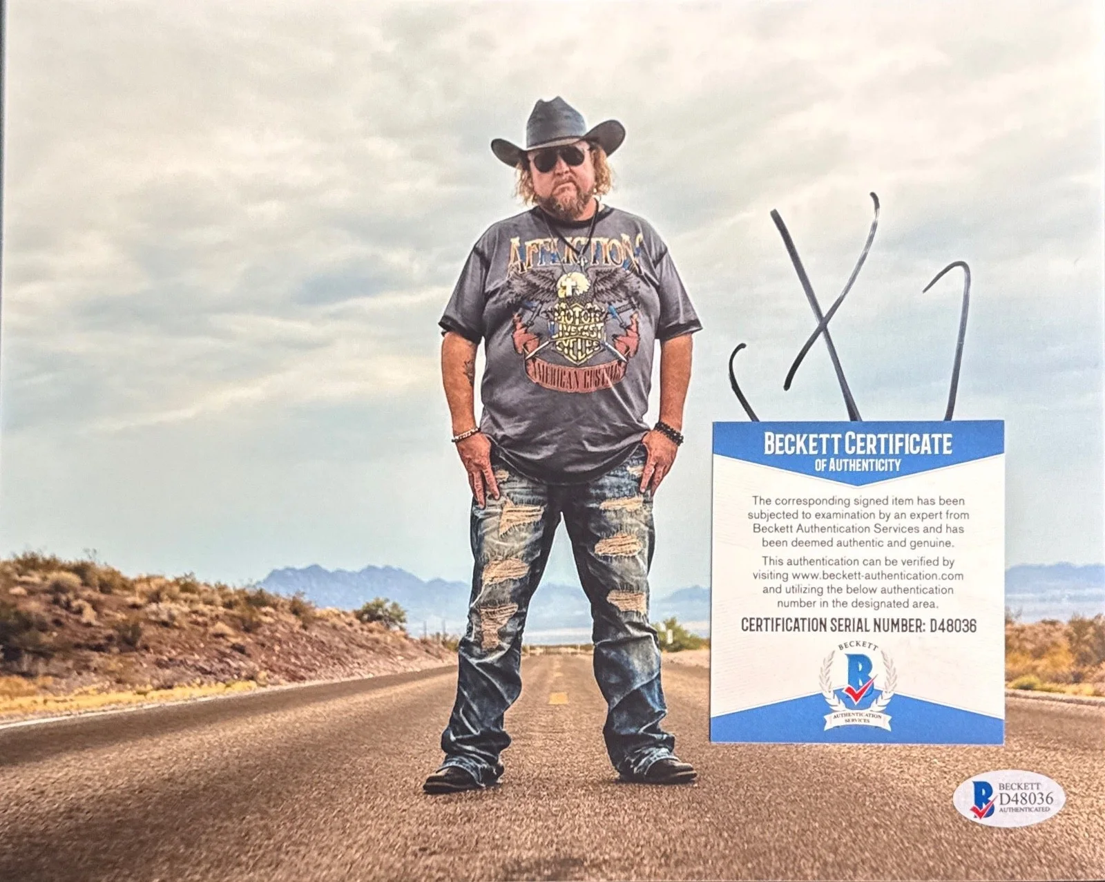 Colt Ford Signed 8x10 Photo Country Singer/Rapper BAS D48036, image 2