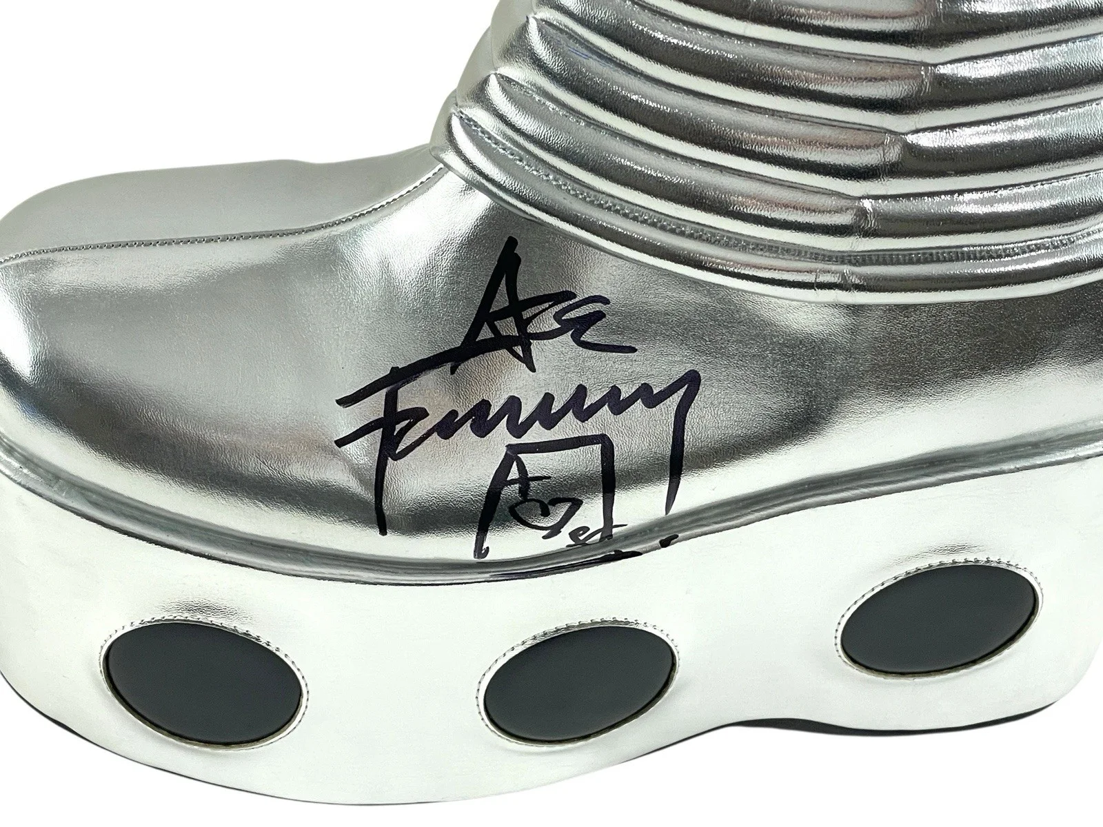 Kiss Ace Frehley Signed Autographed Display Costume Stage Prop Replica Boot JSA, image 2
