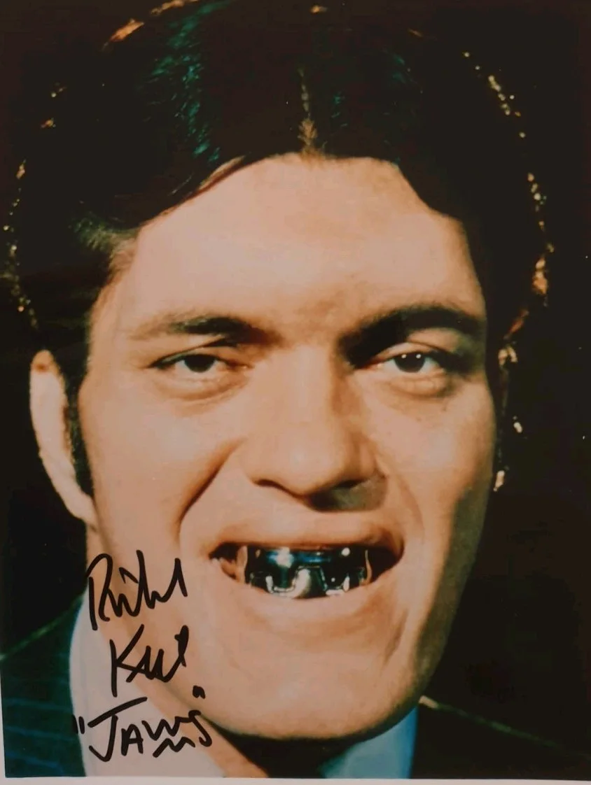RICHARD KIEL AS JAWS ORIGINAL AUTOGRAPH WITH COA. MOONRAKER J BOND RIP 🙏, image 2