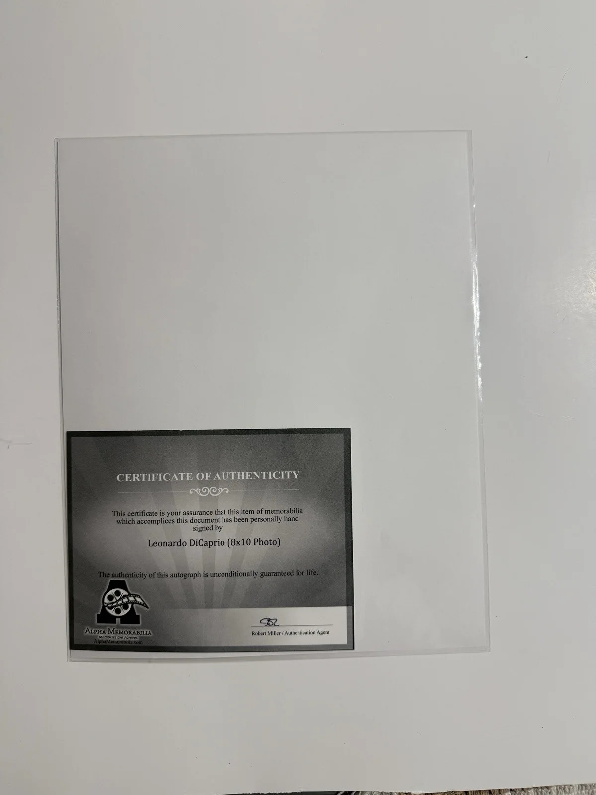 Leonardo DiCaprio Signed Inception Photo 8x10 With COA And Protective Sleeve, изображение 3