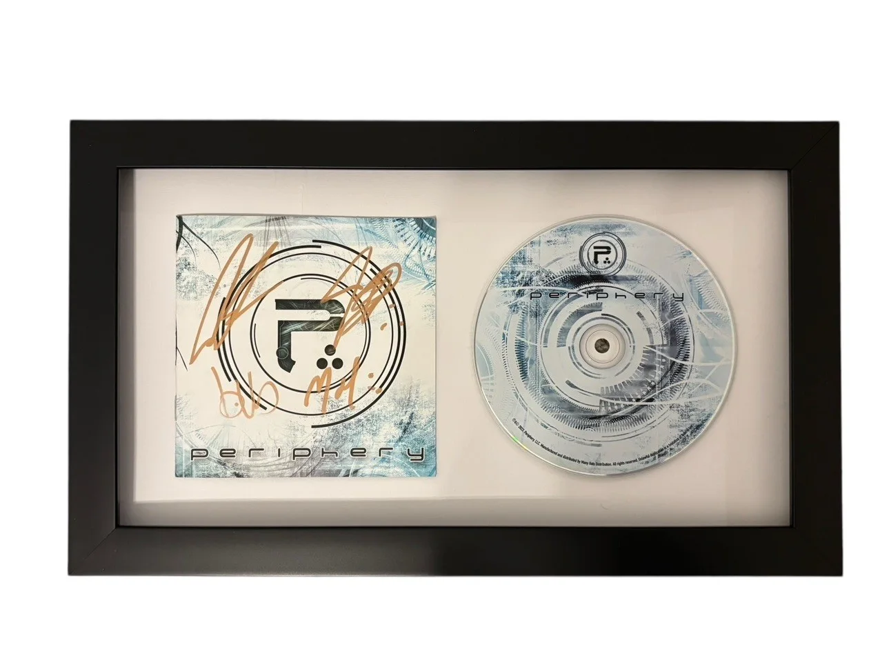 PERIPHERY SIGNED AUTOGRAPH SELF TITLED DEBUT FRAMED MATTED CD SPENCER +3 JSA COA, image 3
