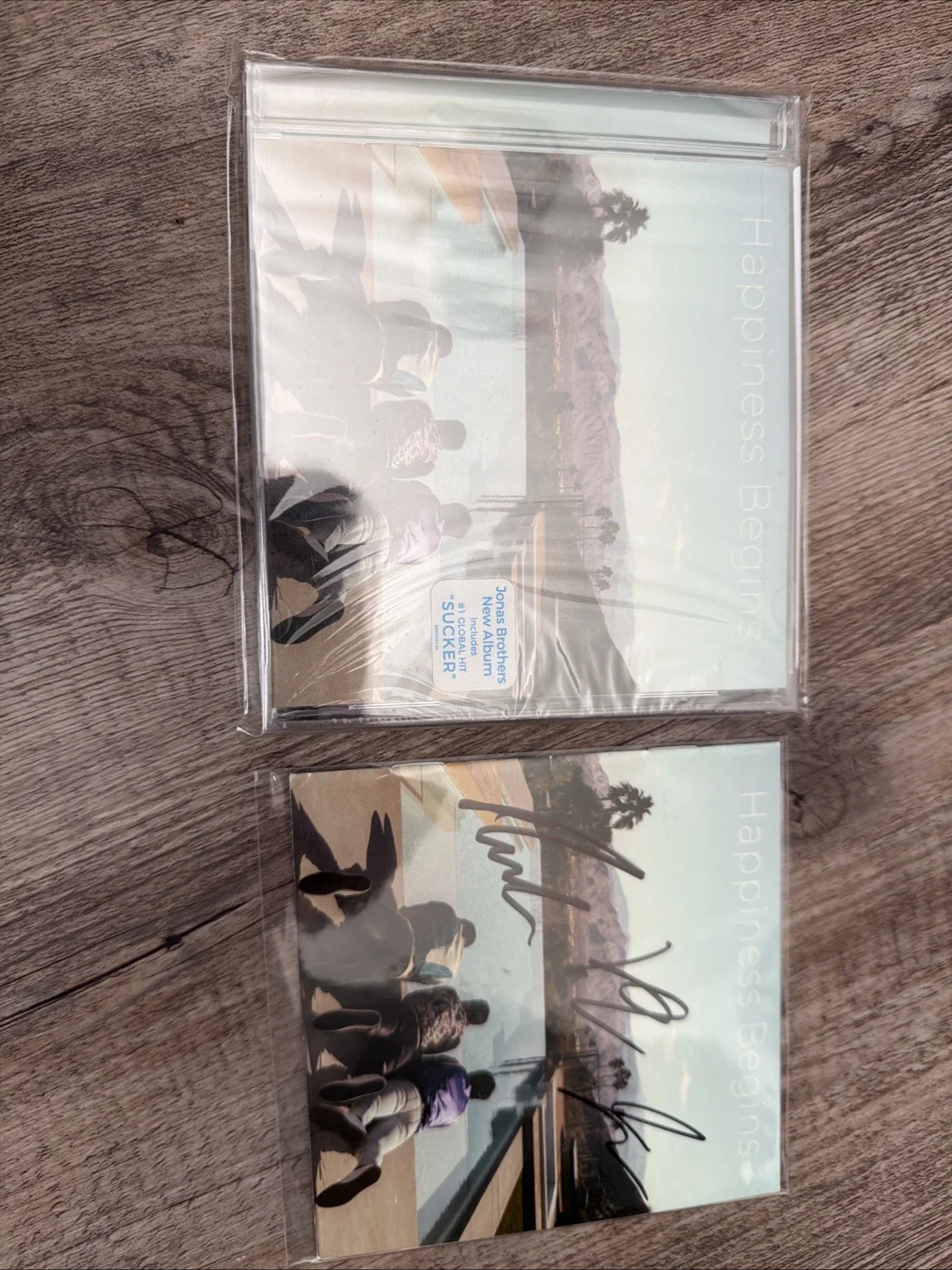 Signed Jonas Brothers Happiness Begins CD & Booklet, image 2
