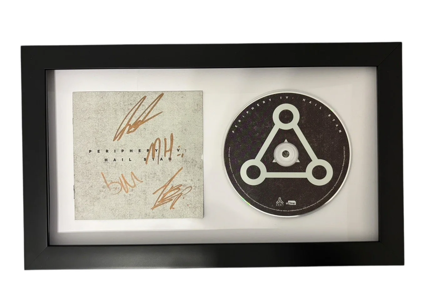PERIPHERY SIGNED AUTOGRAPH x4 IV: HAIL STAN FRAMED MATTED CD SPENCER +3 JSA COA, image 3