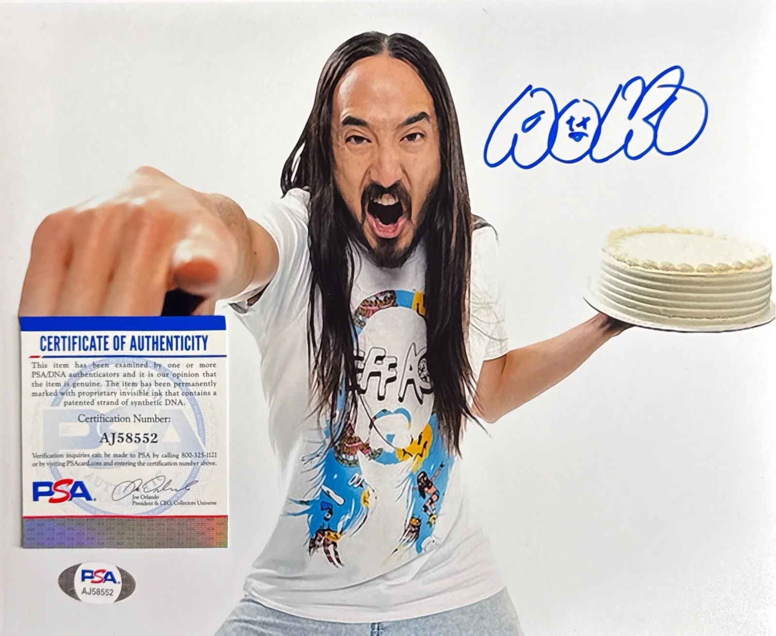 Steve Aoki Signed 8x10 Photo Music Producer EDM PSA, изображение 2