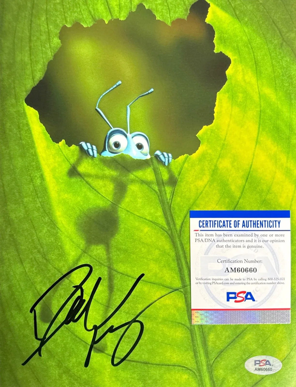 Dave Foley — Dave Foley Signed 8x10 Photo A Bugs Life 'Filk' PSA AM60660, изображение 2