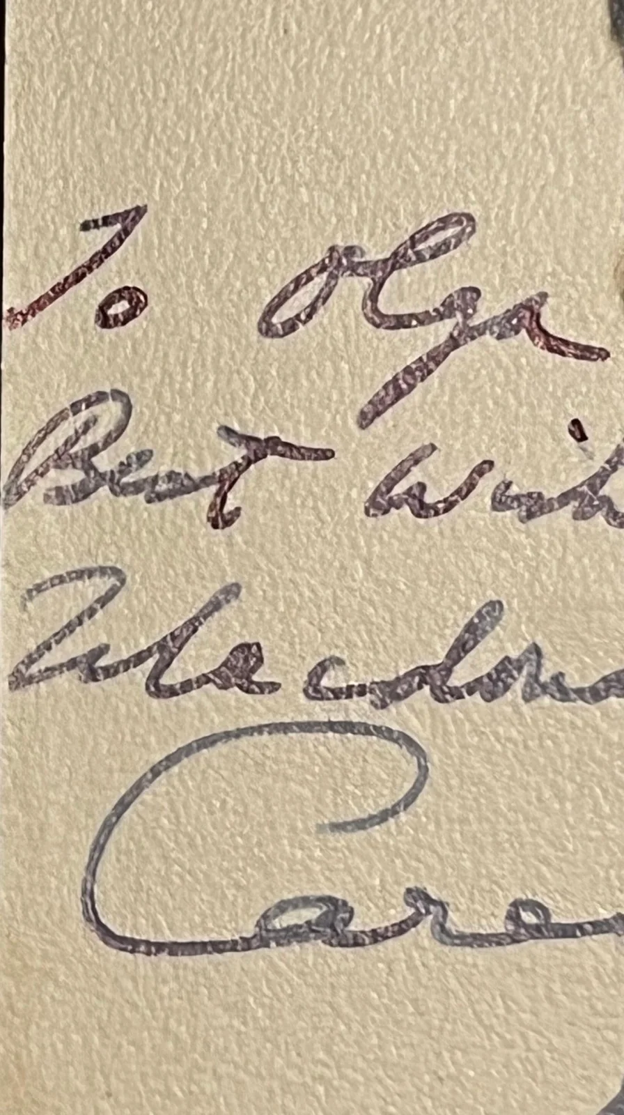 MACDONALD CAREY — MACDONALD CAREY SIGNED AUTOGRAPHED PHOTO DEDICATED SIGNATURE, изображение 4