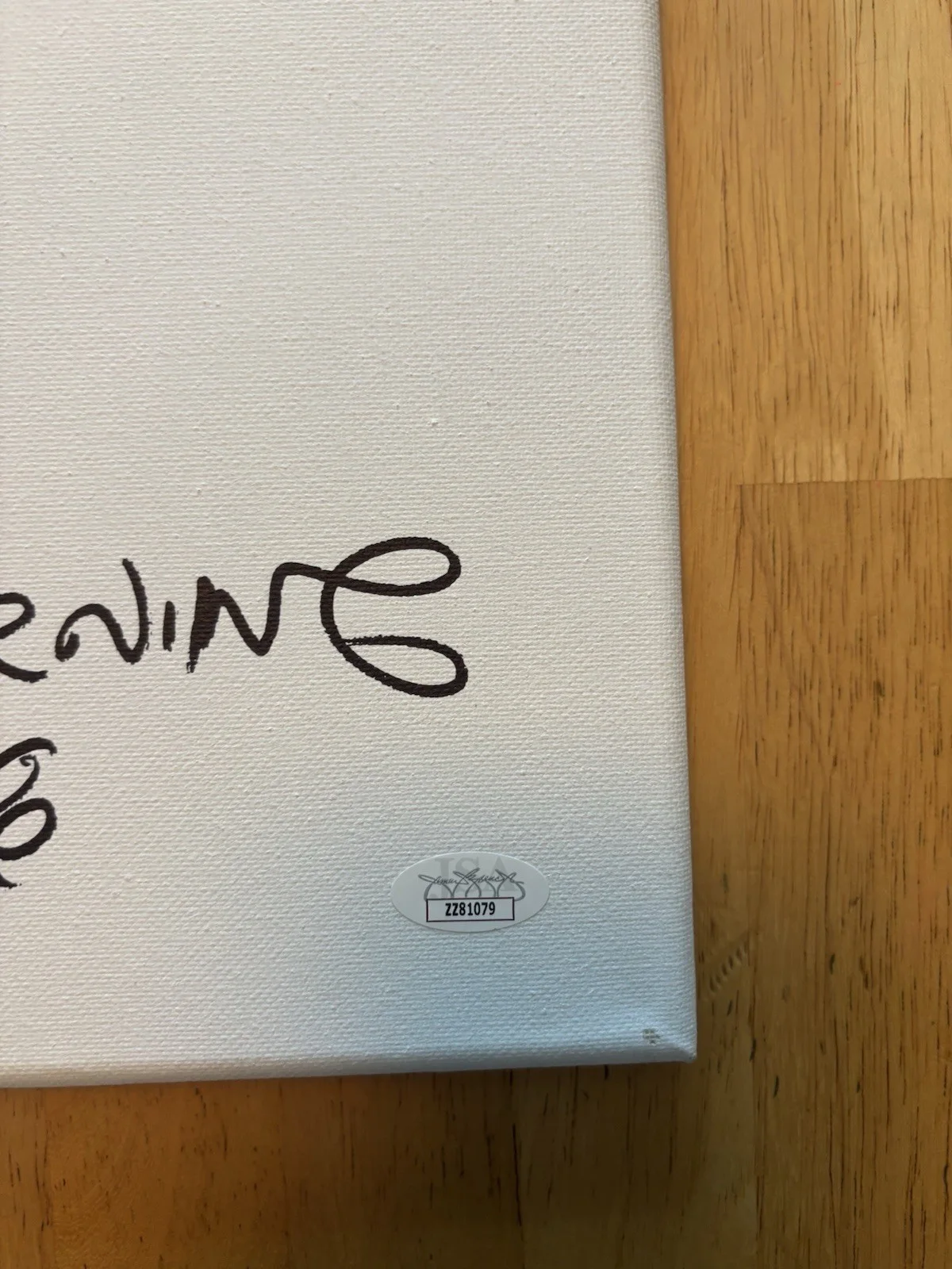 Matt Groening Signed 16x20 Canvas Marge Simpson Sketch JSA LOA, image 4