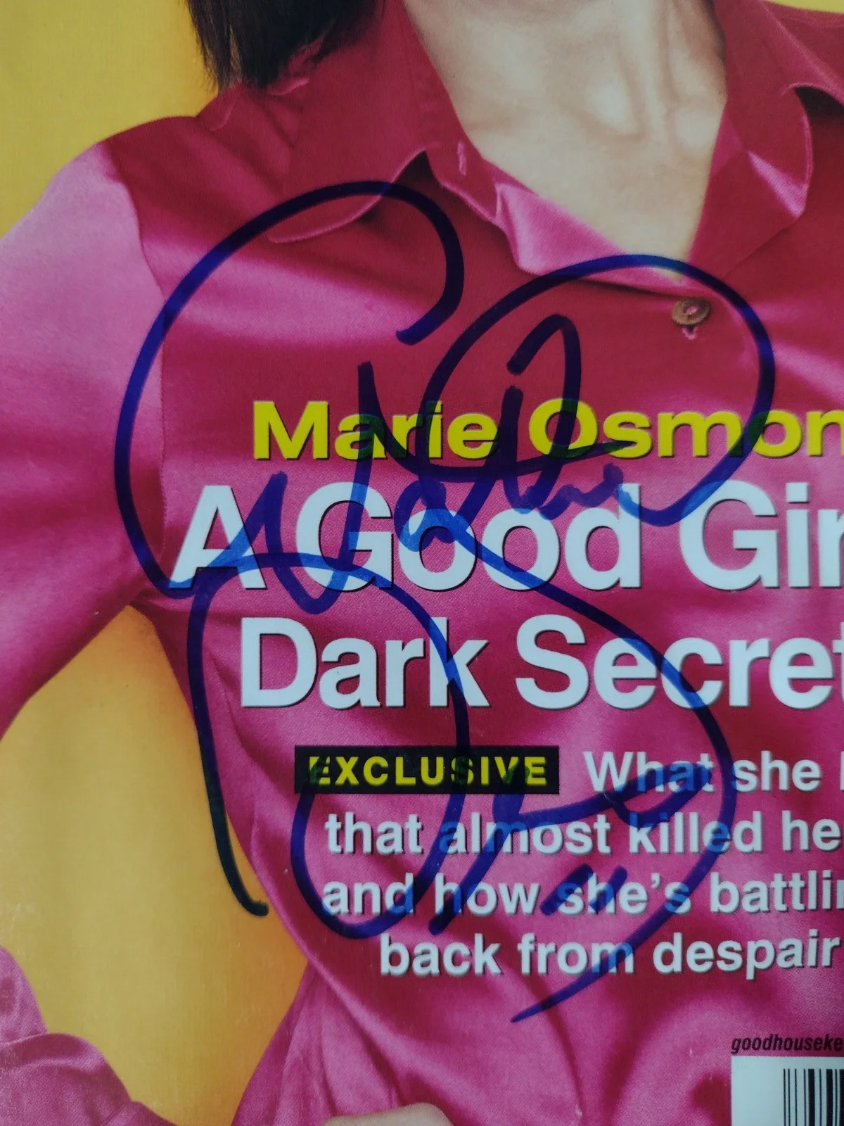 Marie Osmond Autographed Good Housekeeping Full Magazine COA 2001 Signed, изображение 2