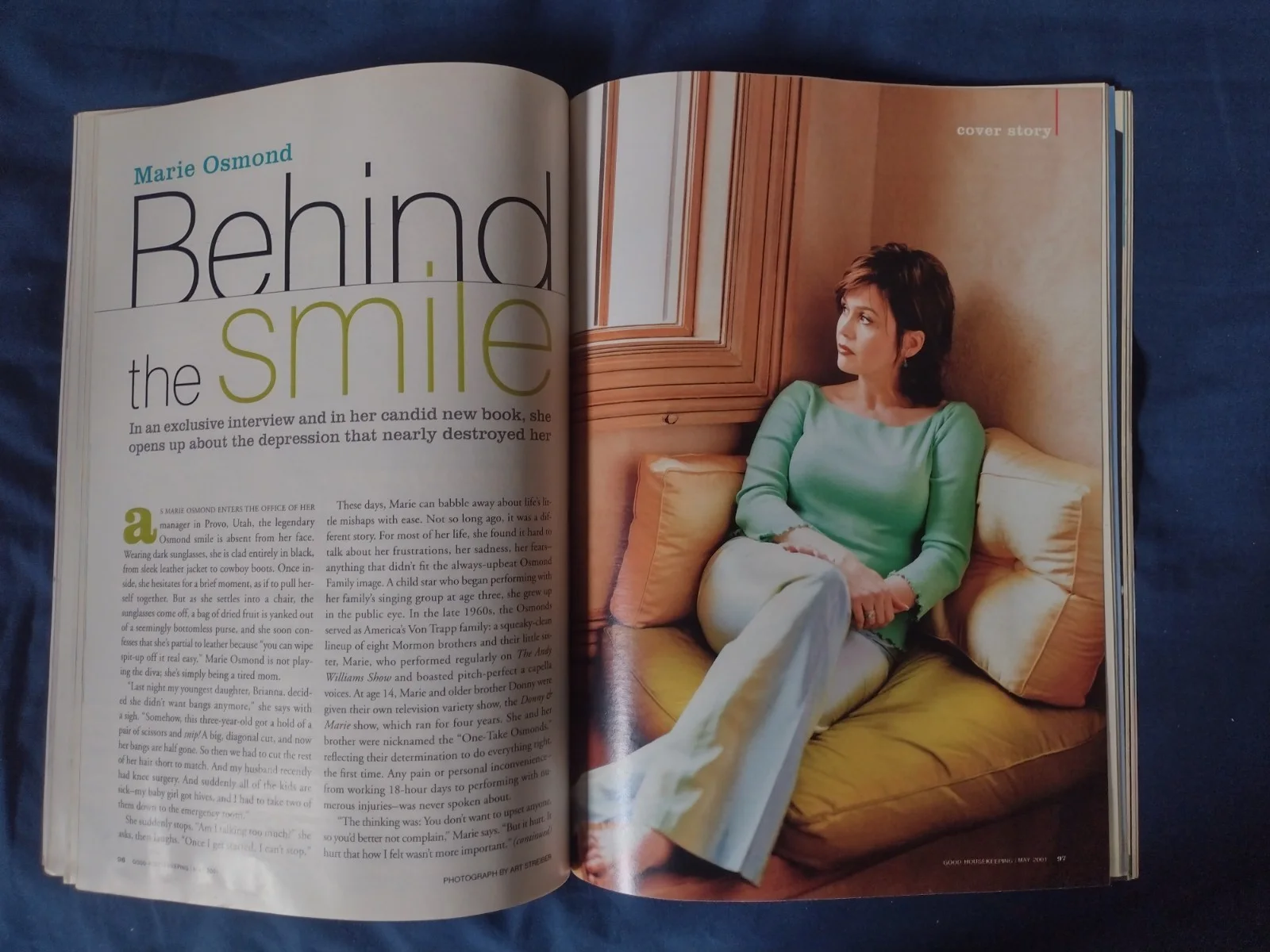 Marie Osmond Autographed Good Housekeeping Full Magazine COA 2001 Signed, изображение 4