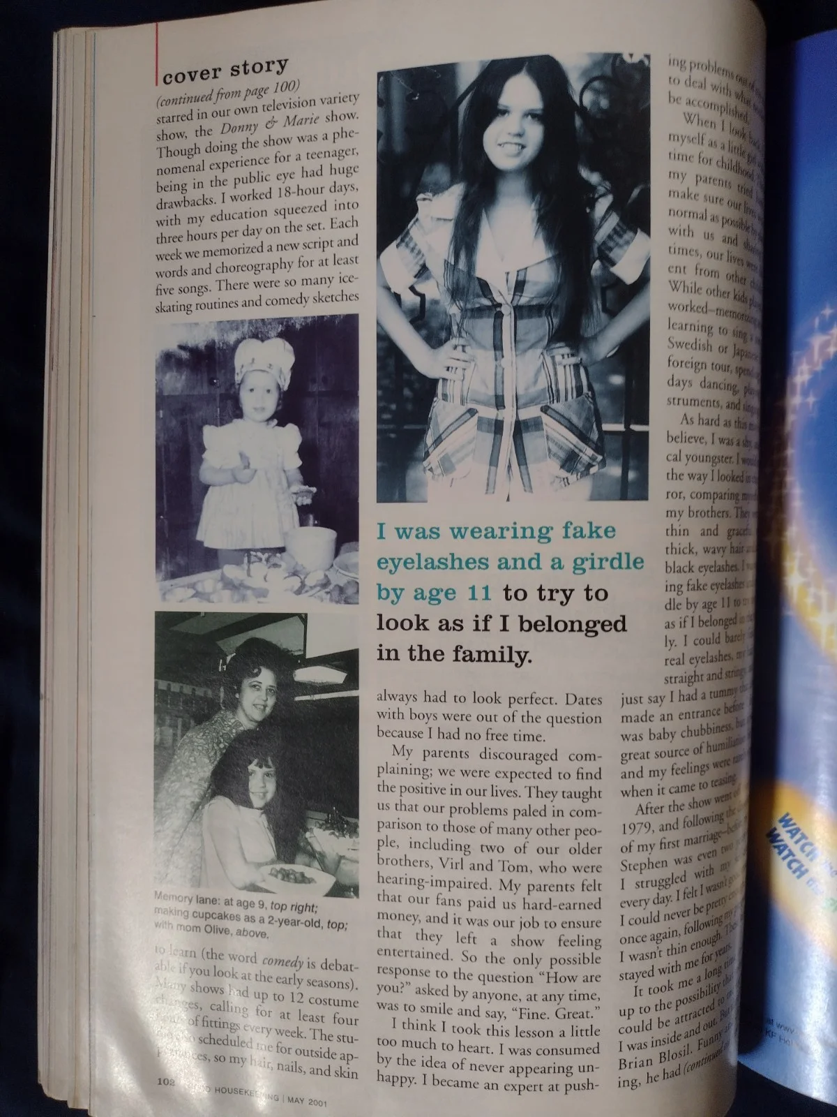 Marie Osmond Autographed Good Housekeeping Full Magazine COA 2001 Signed, изображение 5