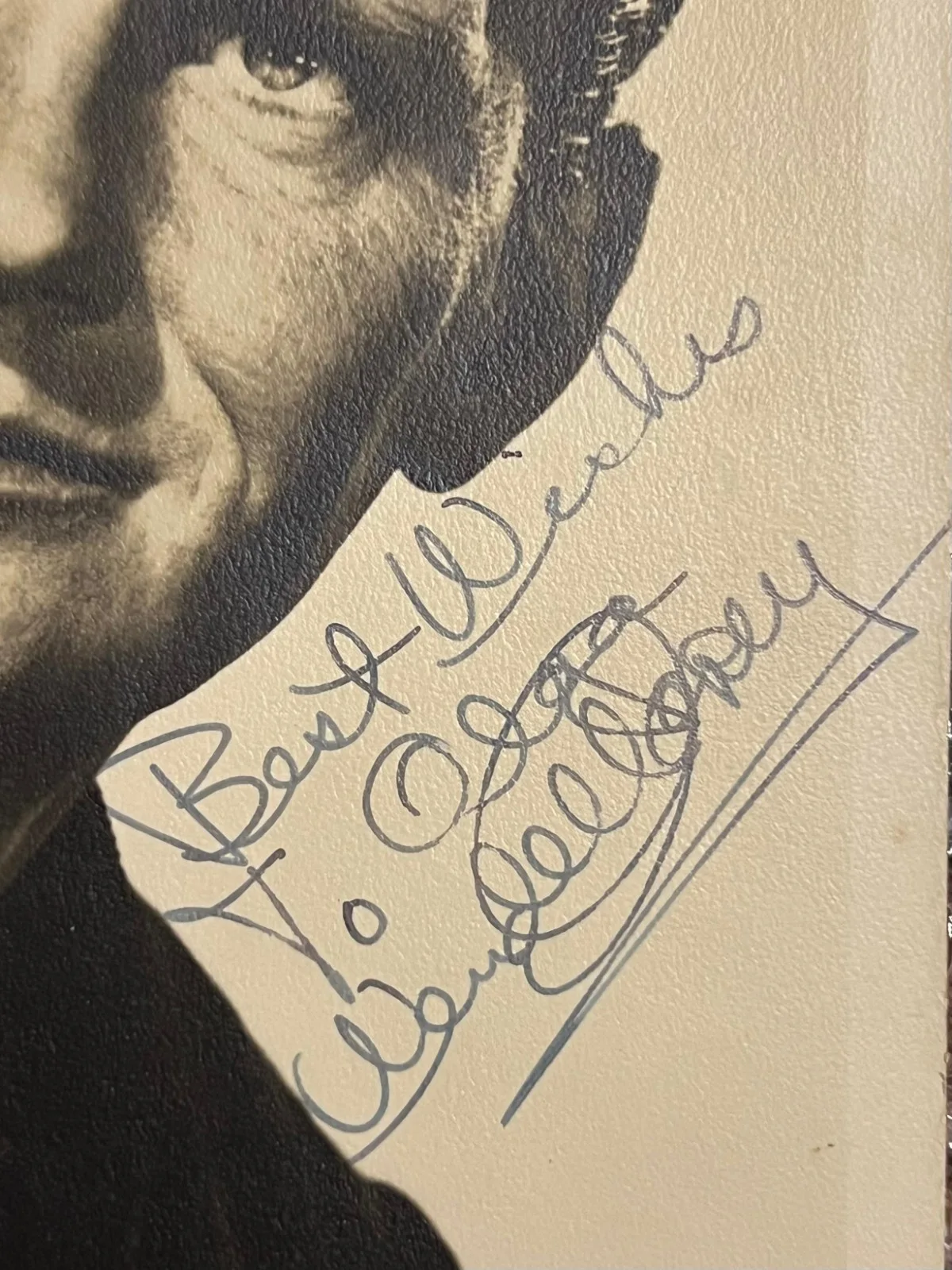 WENDELL COREY — WENDELL COREY HAND SIGNED AUTOGRAPHED PHOTO DEDICATED SIGNATURE, изображение 2