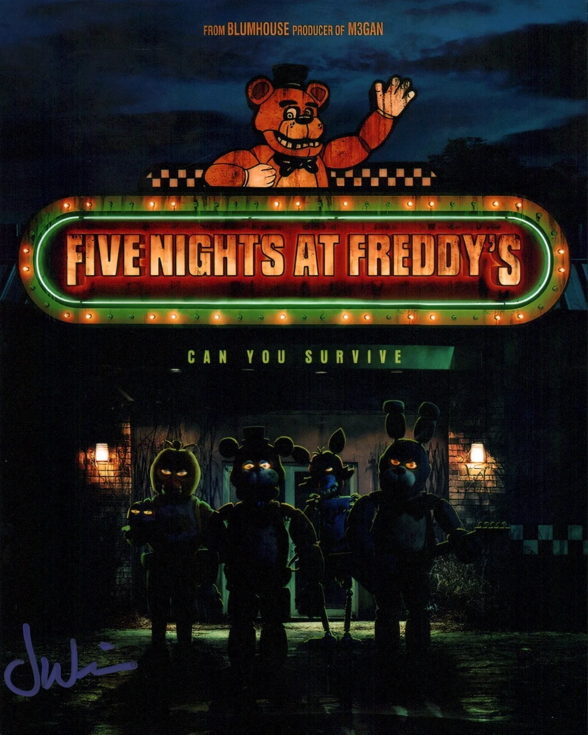 Jess Weiss — Jess Weiss Five Nights at Freddy's 8x10 Signed Photo JSA Certified Autograph