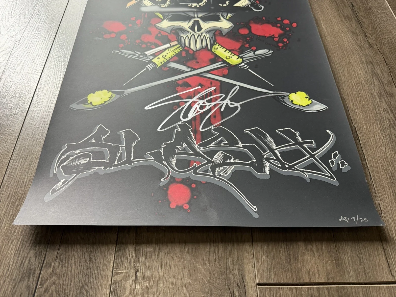 Slash Signed Commissioned Artwork by Conart Studio Aukx & Brother Ash AP 9/25, изображение 2