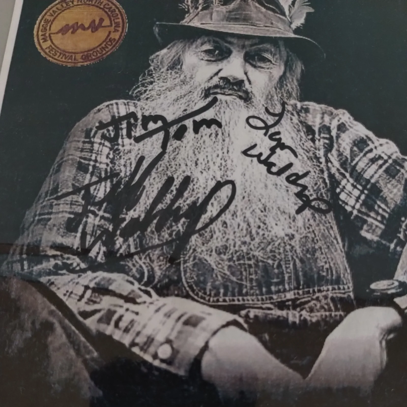 Tim Smith — Jim Tom Jeff Lynn Waldroup Autograph Maggie Valley Festival Moonshiners TV Show, изображение 2