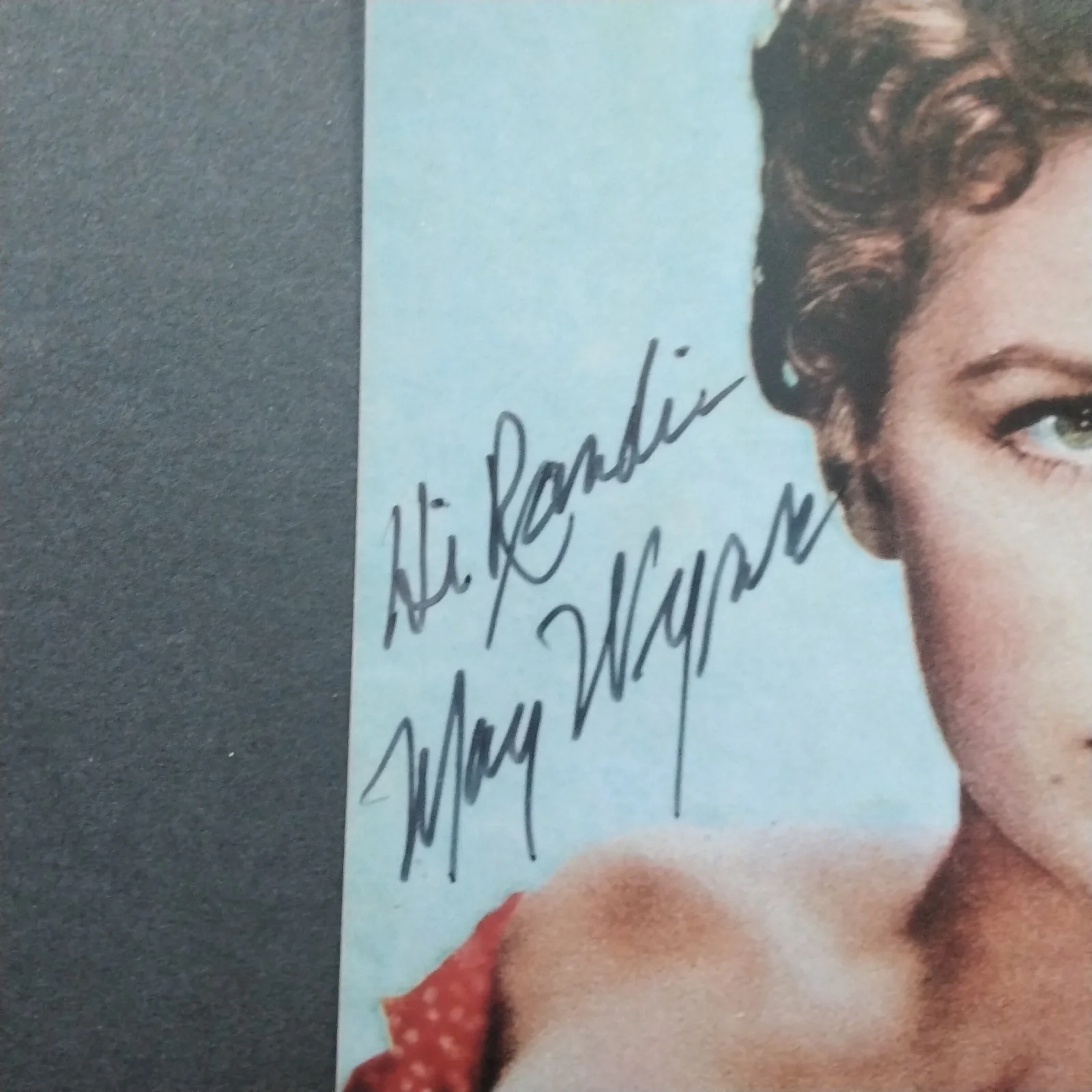 May Wynn SIGNED Photo 50s Movie TV Actress Caine Mutiny Unknown Terror Dreamboat, изображение 4