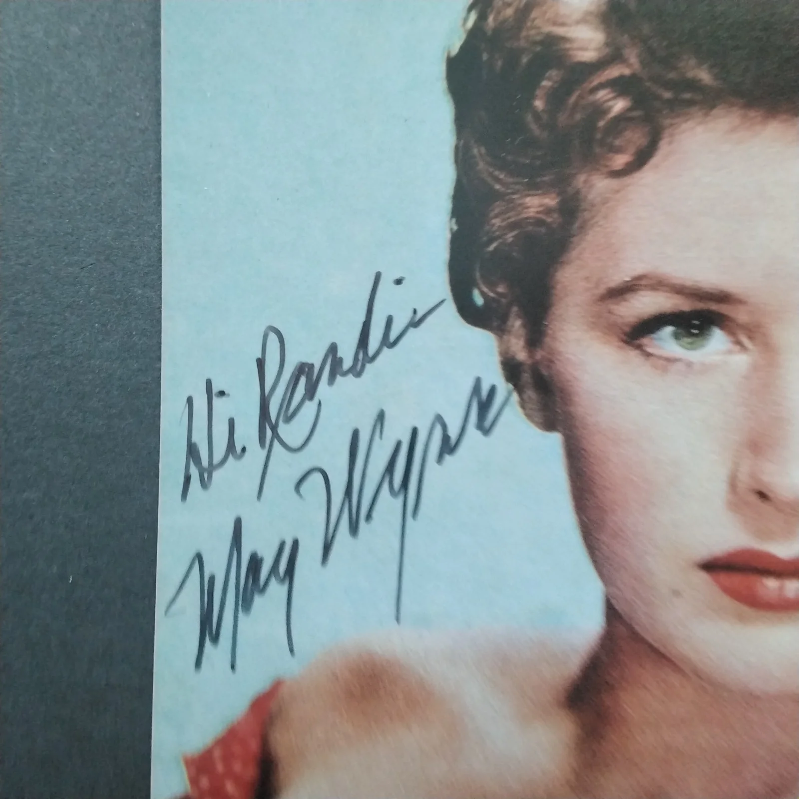 May Wynn SIGNED Photo 50s Movie TV Actress Caine Mutiny Unknown Terror Dreamboat, изображение 5