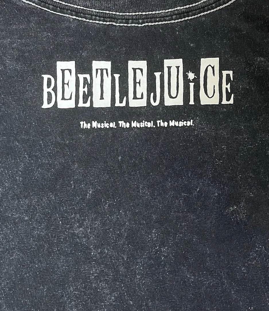 Beetlejuice The Musical T Shirt Size XXL Black Acid Wash Broadway Musical, изображение 5
