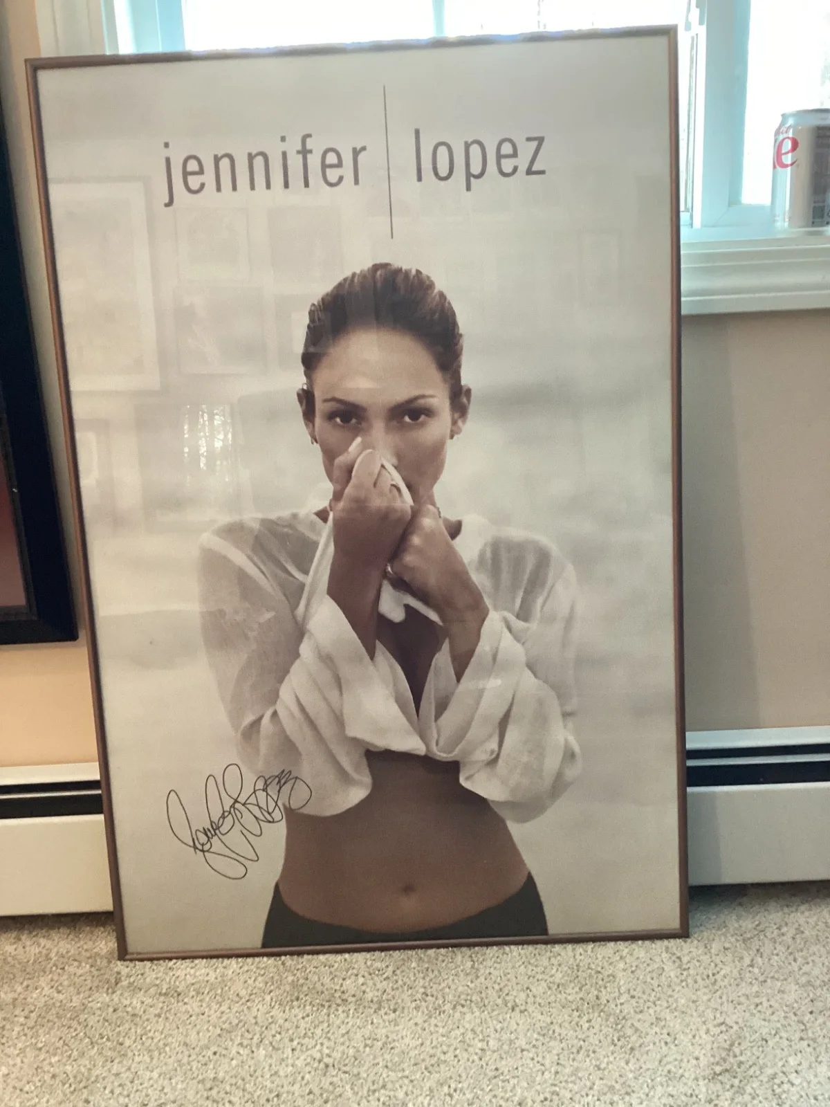 Jennifer Lopez signed poster, image 2