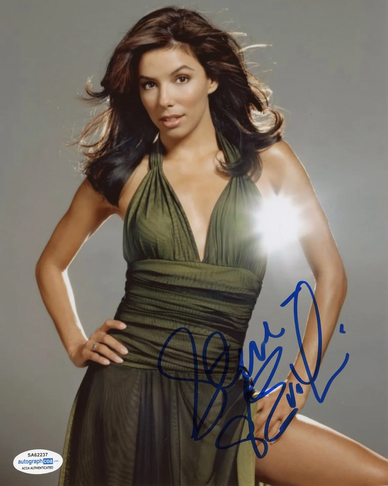 EVA LONGORIA — Eva Longoria signed Autographed 8x10 Photo PROOF c SEXY Hot ACOA COA, image 3