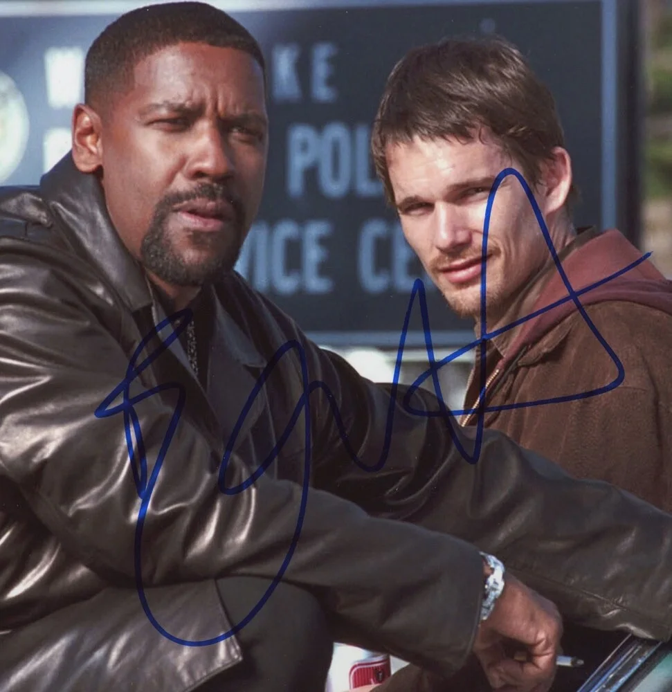 ETHAN HAWKE — Ethan Hawke signed "TRAINING DAY" 8x10 Photo PROOF c BLACK PHONE Jake ACOA COA, изображение 4
