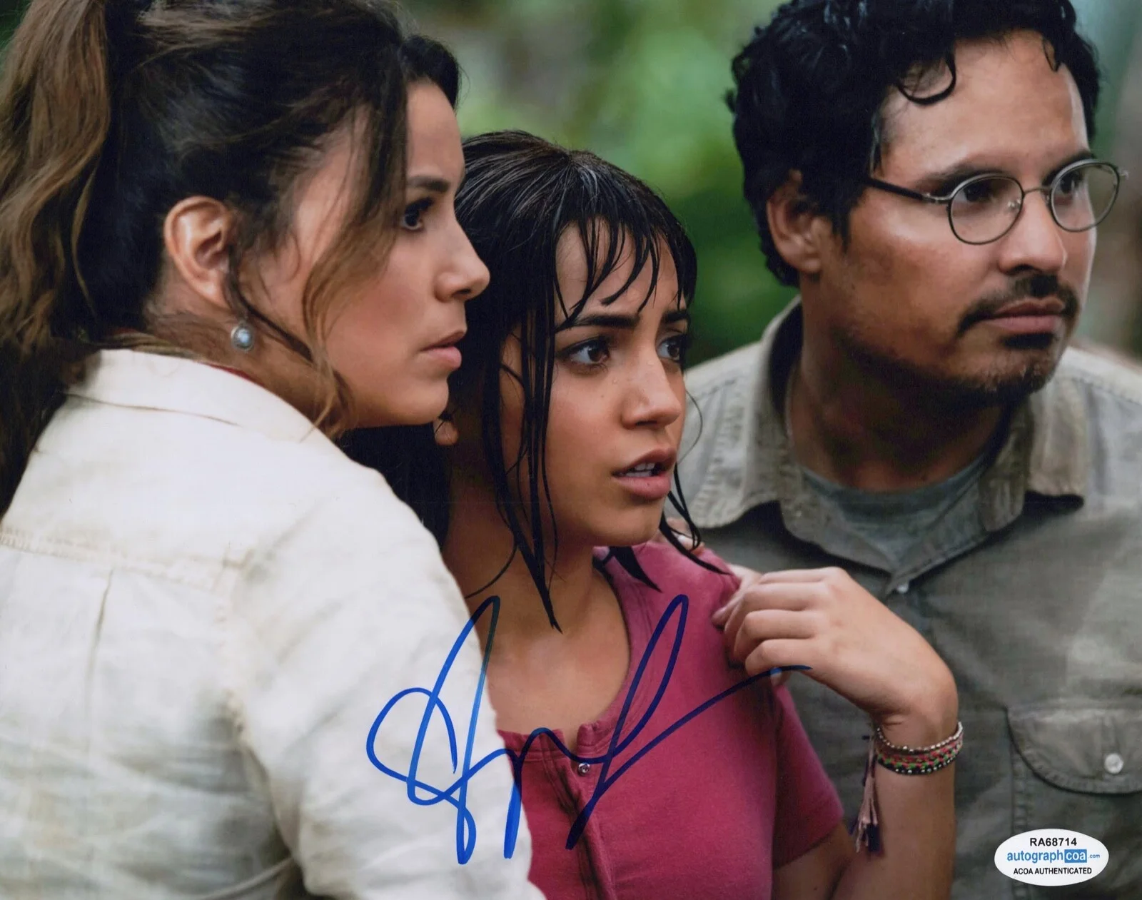 EVA LONGORIA — Eva Longoria signed "DORA & LOST CITY OF GOLD" 8x10 Photo PROOF b ACOA COA, изображение 3