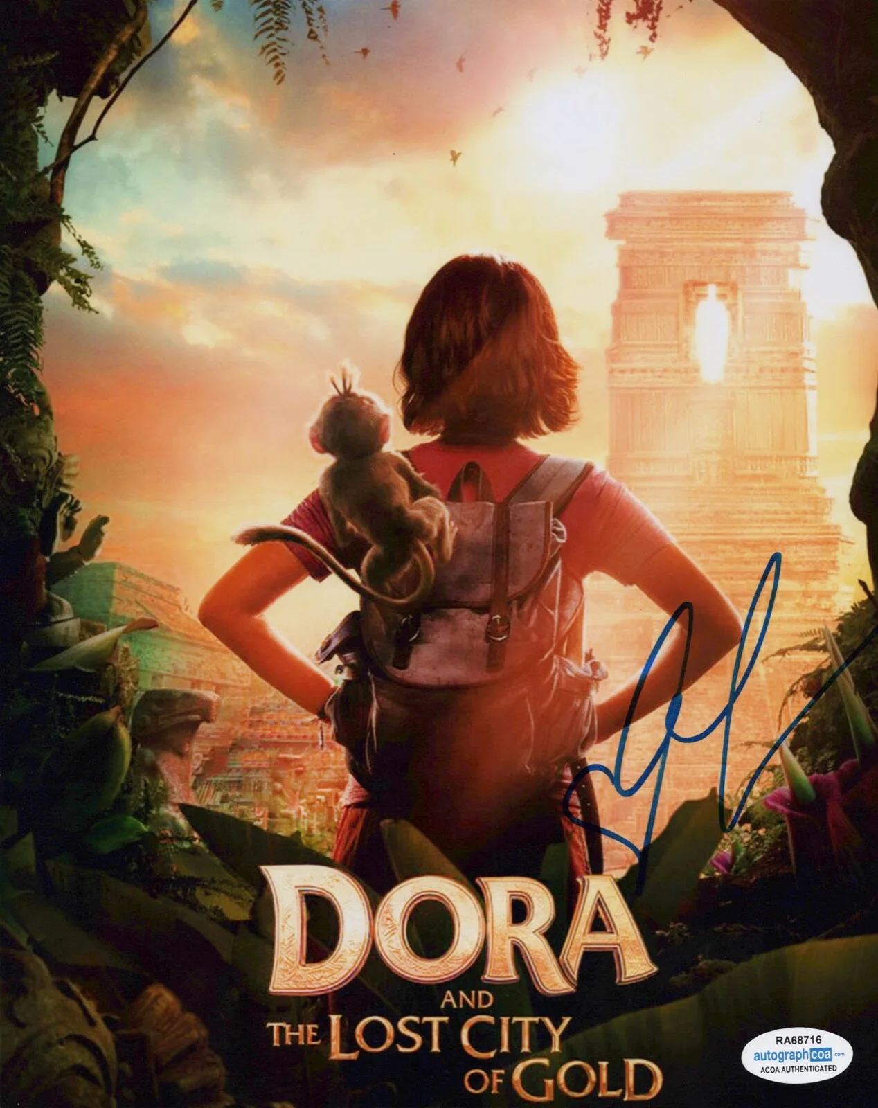 EVA LONGORIA — Eva Longoria signed "DORA & LOST CITY OF GOLD" 8x10 Photo PROOF a ACOA COA, изображение 3
