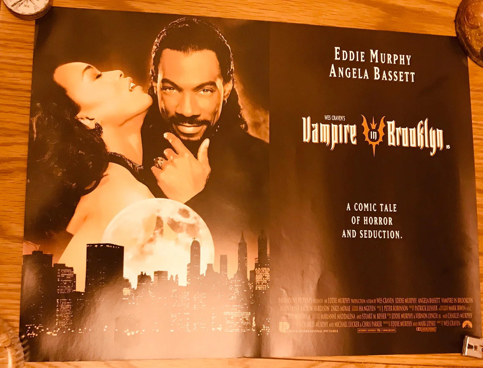Vintage Cinema Poster: Vampire In Brooklyn Eddie Murphy Angela Bassett 16x 12 “, изображение 2