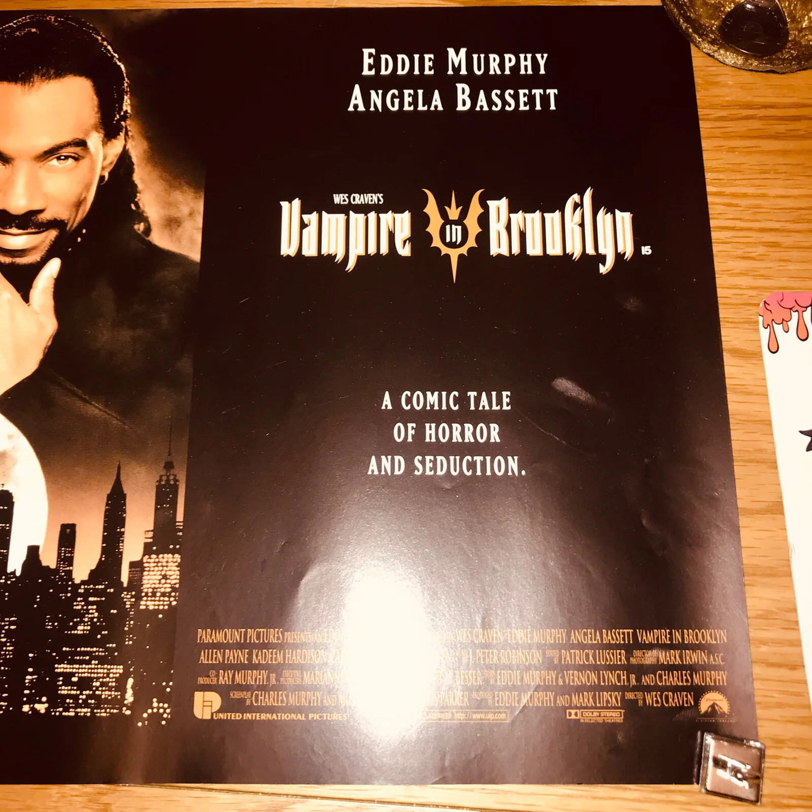 Vintage Cinema Poster: Vampire In Brooklyn Eddie Murphy Angela Bassett 16x 12 “, изображение 4
