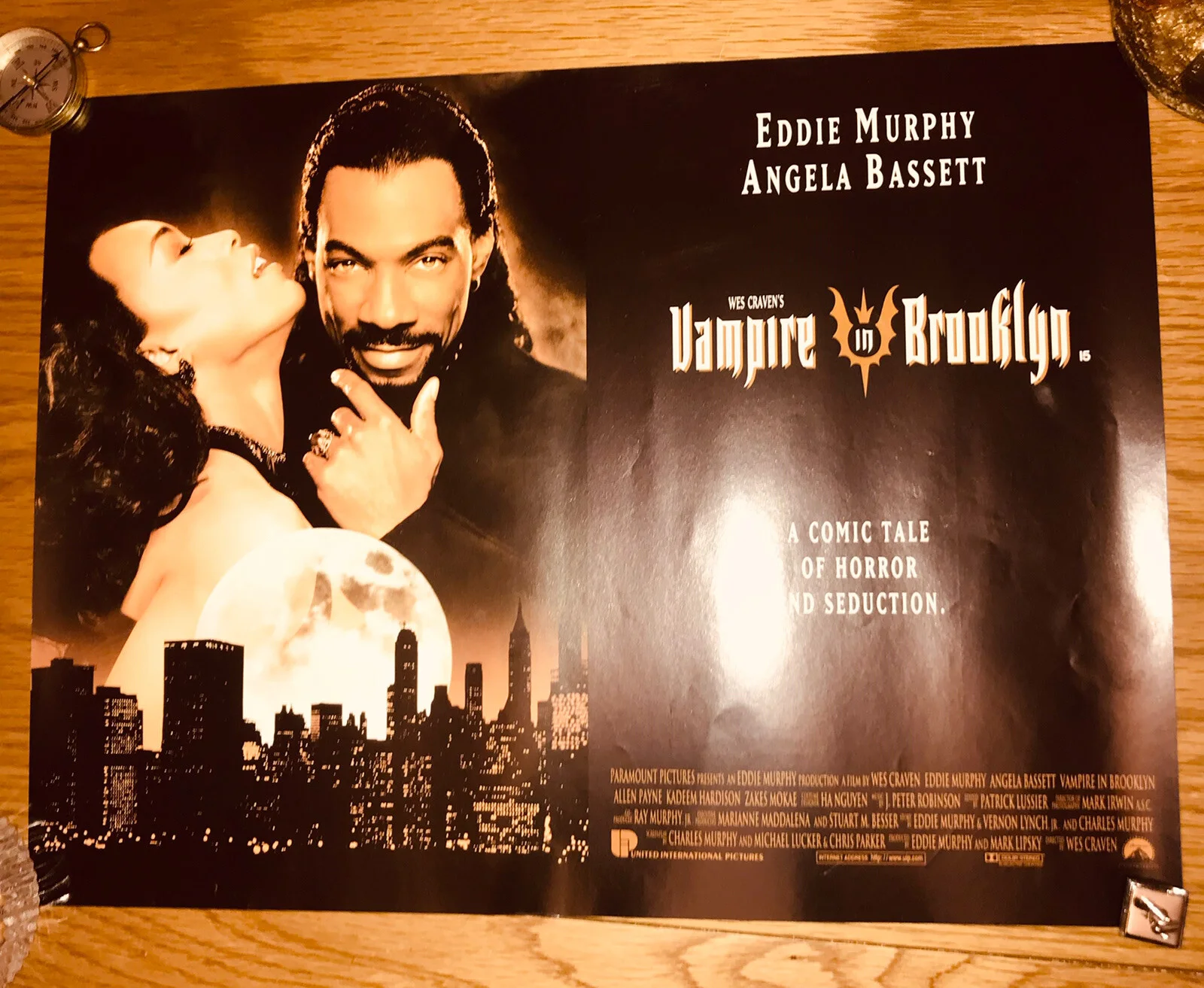 Vintage Cinema Poster: Vampire In Brooklyn Eddie Murphy Angela Bassett 16x 12 “, изображение 5