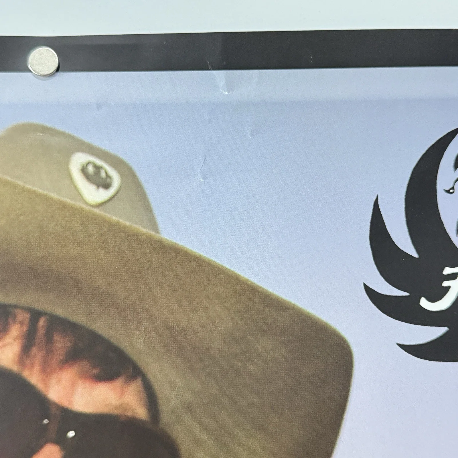 Hank Williams Jr signed autographed poster wrangler jeans 2007, image 4