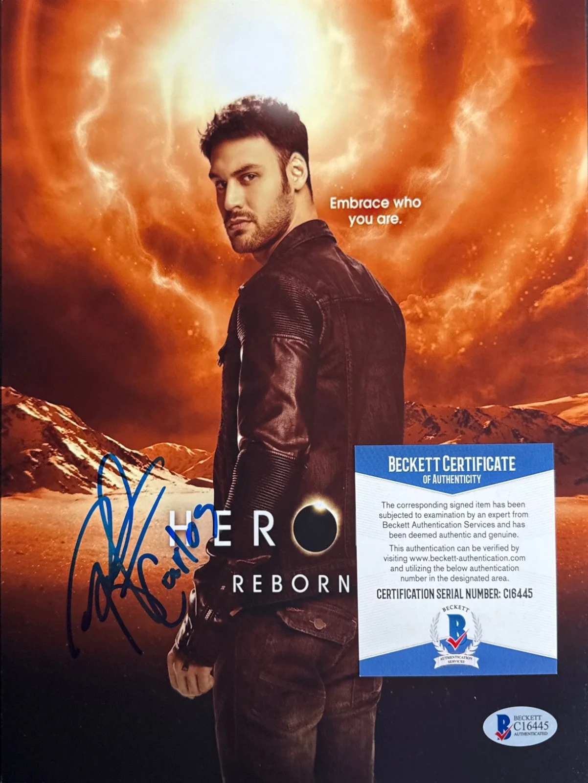Ryan Guzman — Ryan Guzman Signed 8x10 Heroes Reborn Photo BAS C16445, изображение 2