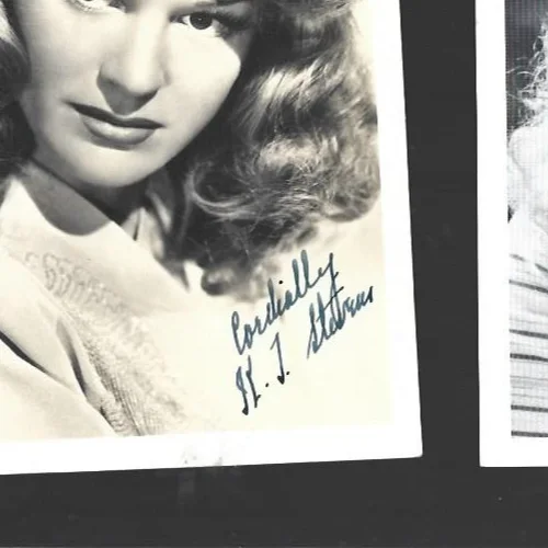 Original hand signed 5 x 7 photo of K. T. Stevens, изображение 2