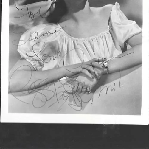 Original hand signed 5 x 7 photo of Peggy Ryan, image 2