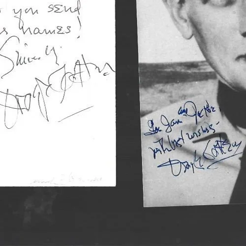 Original hand signed 5 x 7 photo and letter by Joseph Cotton, изображение 2
