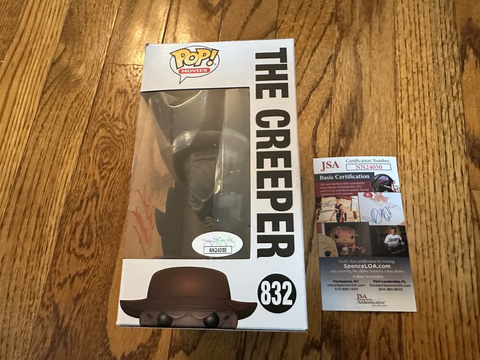 Jonathan Breck — Funko Pop Movies Jeepers Creepers "The Creeper" #832 Signed Jonathan Breck JSA, image 3