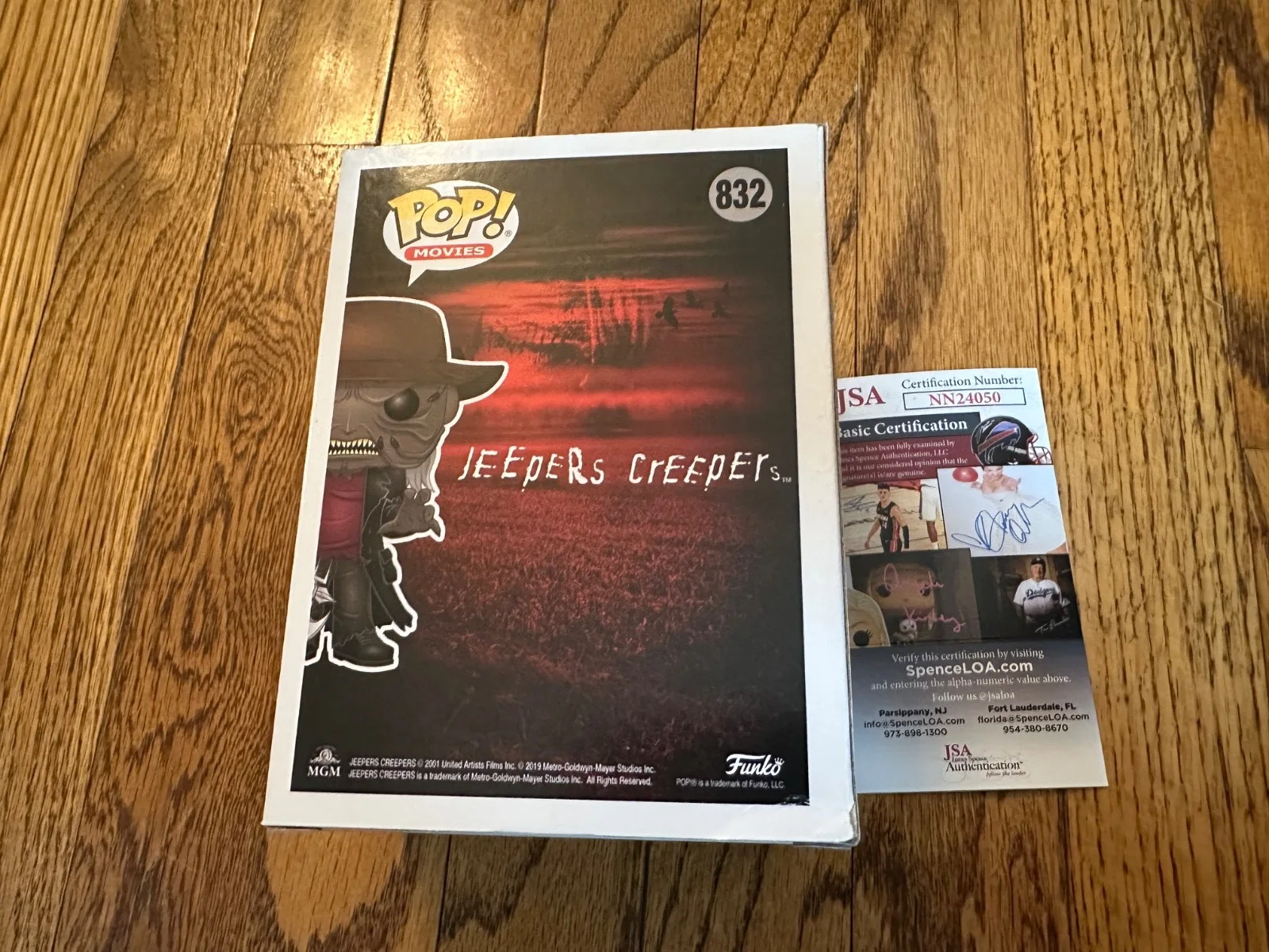 Jonathan Breck — Funko Pop Movies Jeepers Creepers "The Creeper" #832 Signed Jonathan Breck JSA, image 4