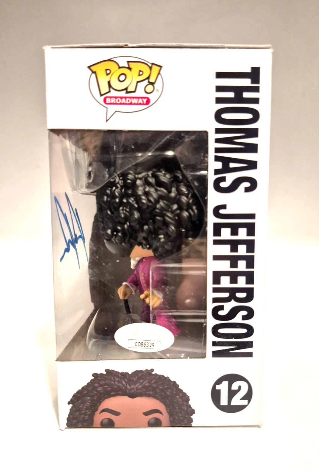 DAVEED DIGGS — DAVEED DIGGS SIGNED AUTOGRAPHED HAMILTON THOMAS JEFFERSON FUNKO POP 12 JSA COA, image 3