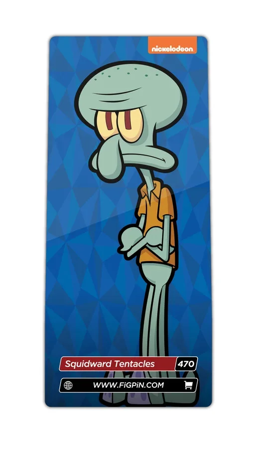 FiGPiN Squidward Tentacles (0470) Spongebob Squarepants 3-Inch Enamel Pin, image 2