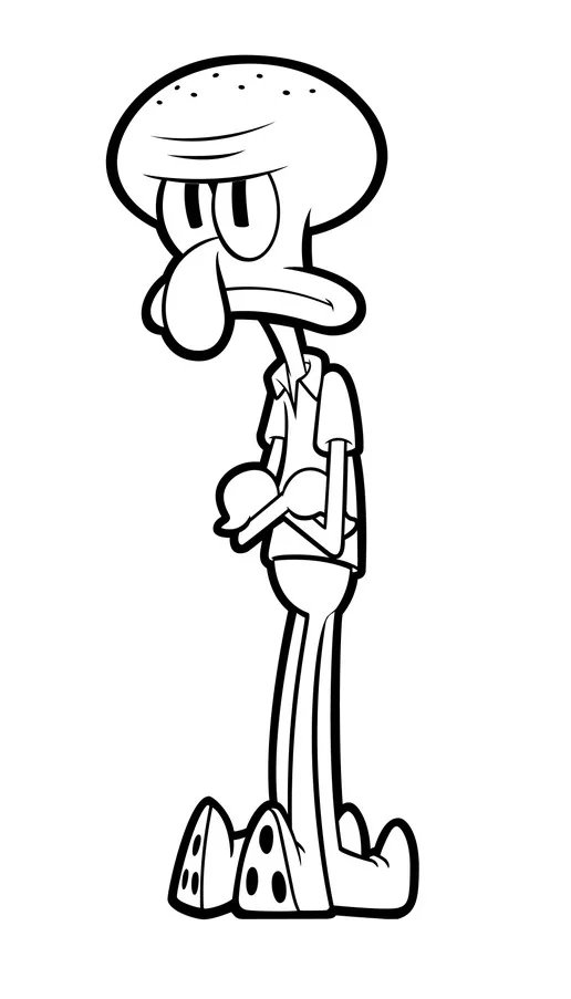 FiGPiN Squidward Tentacles (0470) Spongebob Squarepants 3-Inch Enamel Pin, image 5