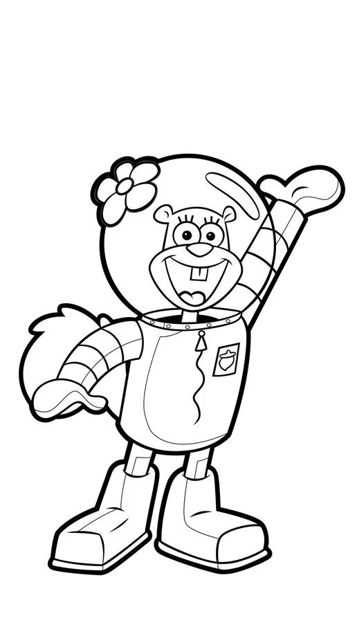 FiGPiN Sandy Cheeks (0469) Spongebob Squarepants 3-Inch Enamel Pin, image 5