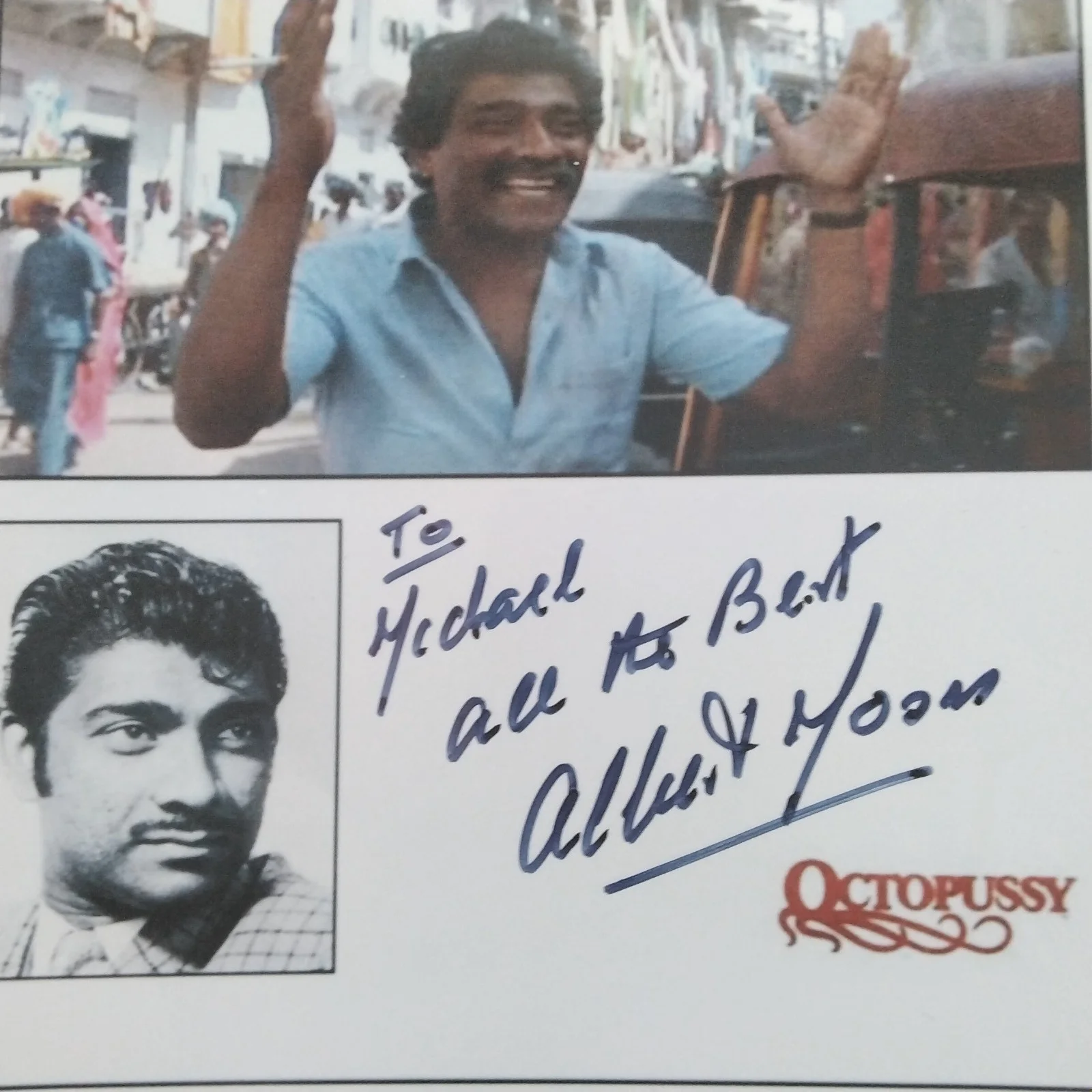 Albert Moses SIGNED Photo Movie Actor Octopussy Spy Who Loved Me Werewolf London, изображение 3