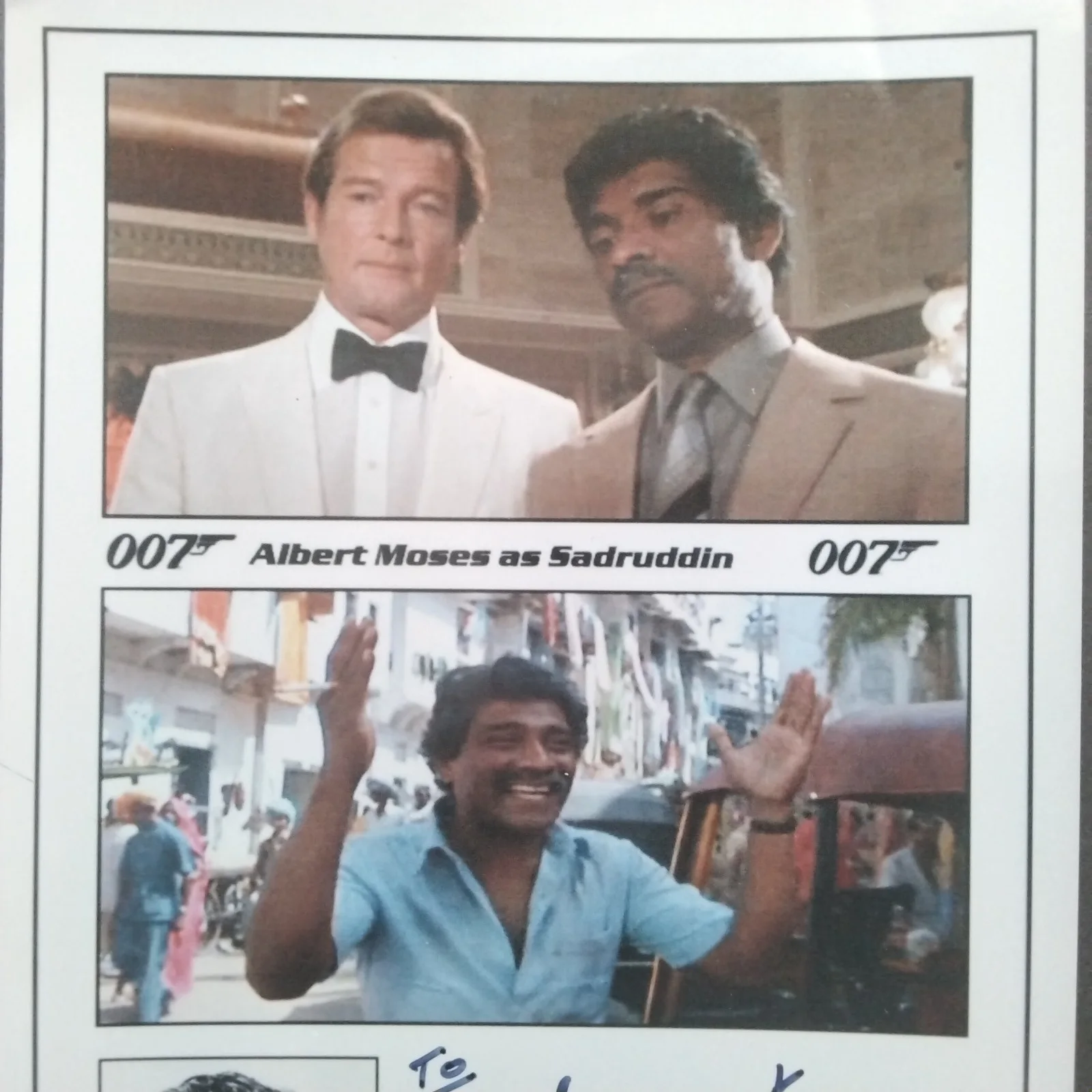 Albert Moses SIGNED Photo Movie Actor Octopussy Spy Who Loved Me Werewolf London, изображение 5
