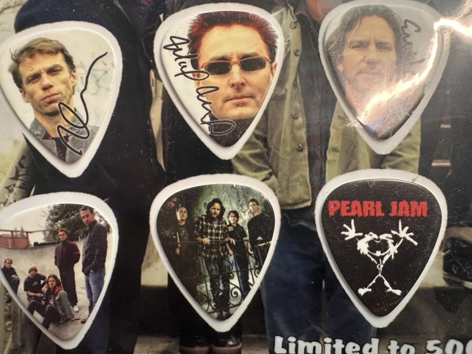 Pearl Jam Autographed Guitar Picks, image 3