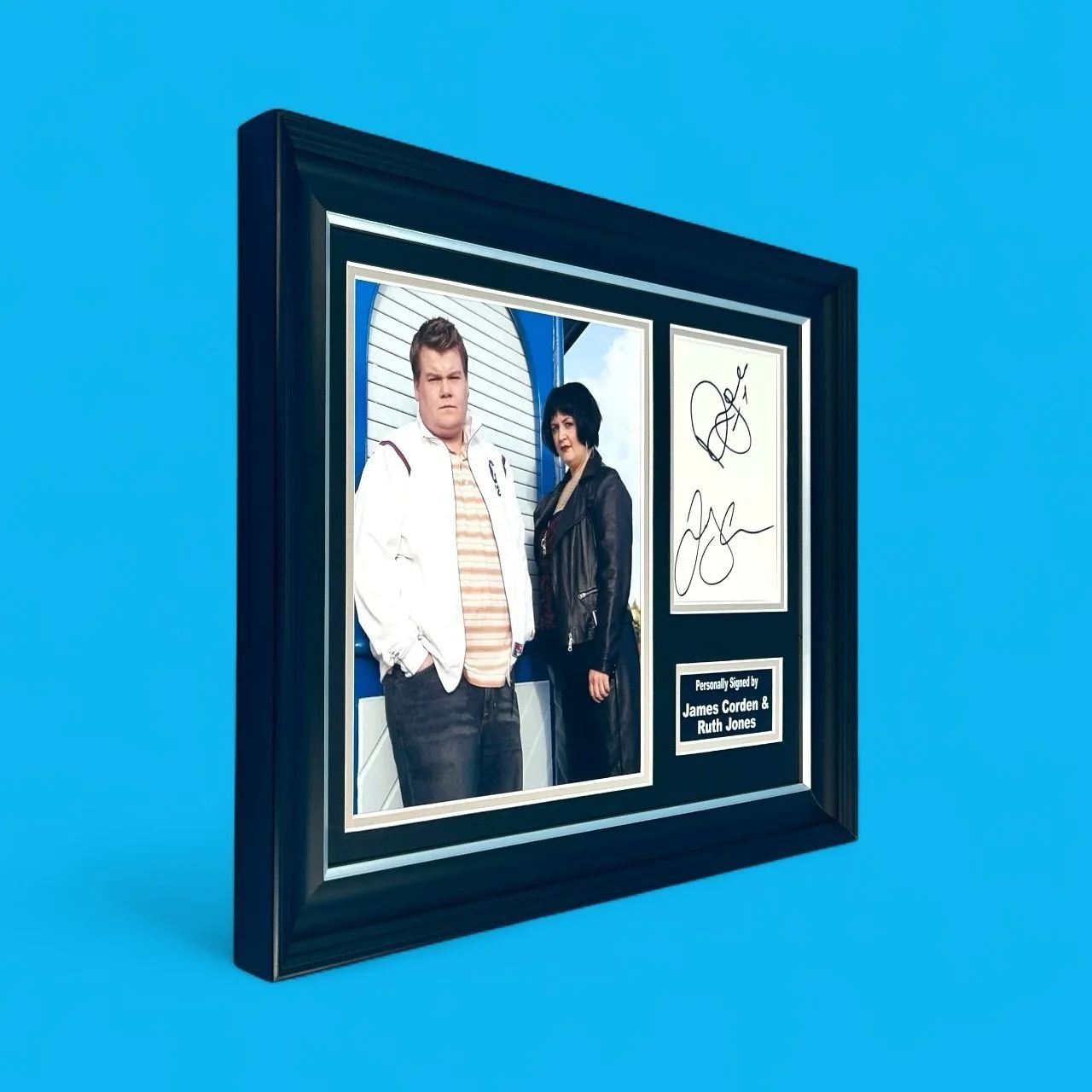 Ruth Jones & James Corden Signed Photo Framed & COA Gavin & Stacey Poster Auto, изображение 2