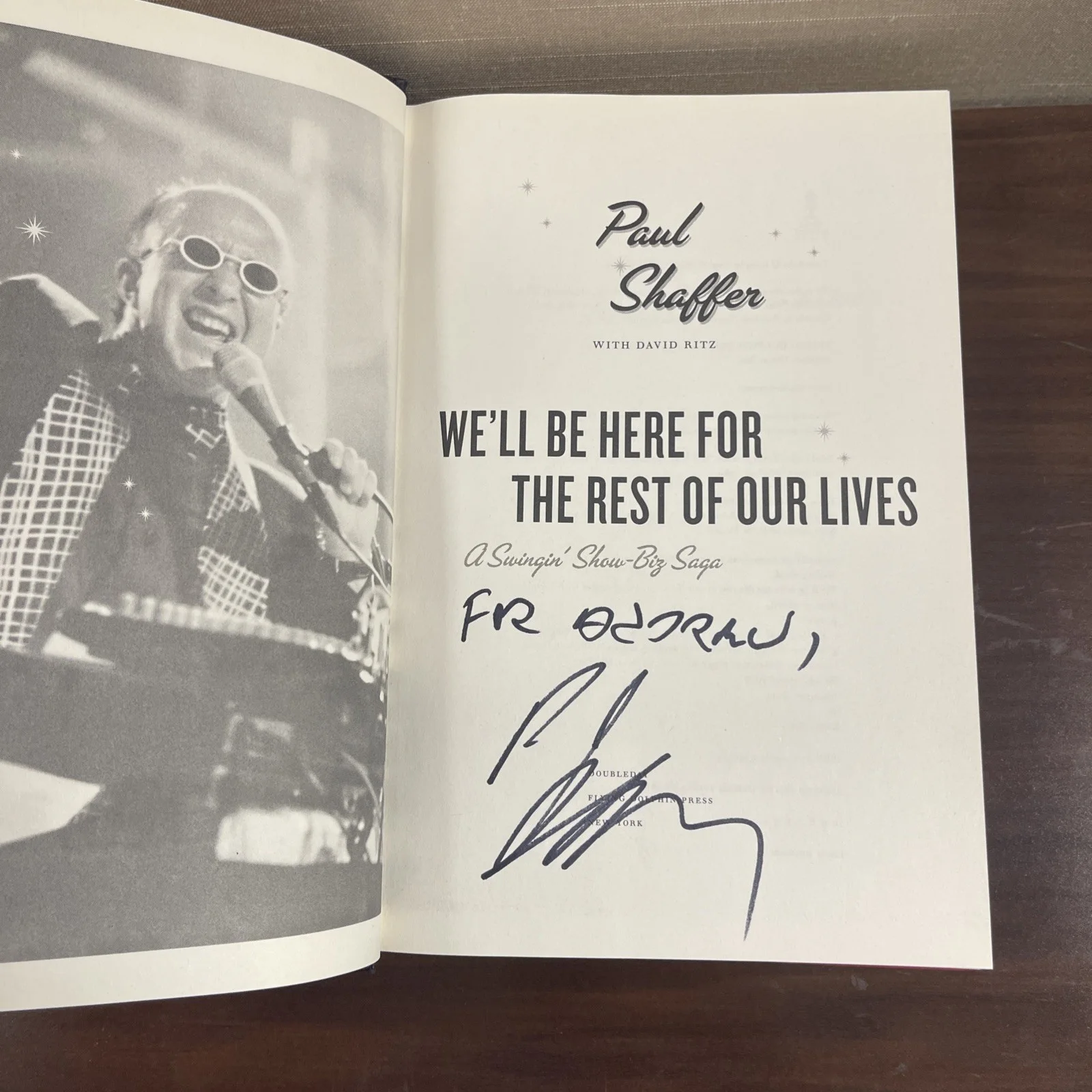 PAUL SHAFFER signed WE'LL BE HERE FOR THE REST OF OUR LIVES Book BLUES BROTHERS, изображение 2