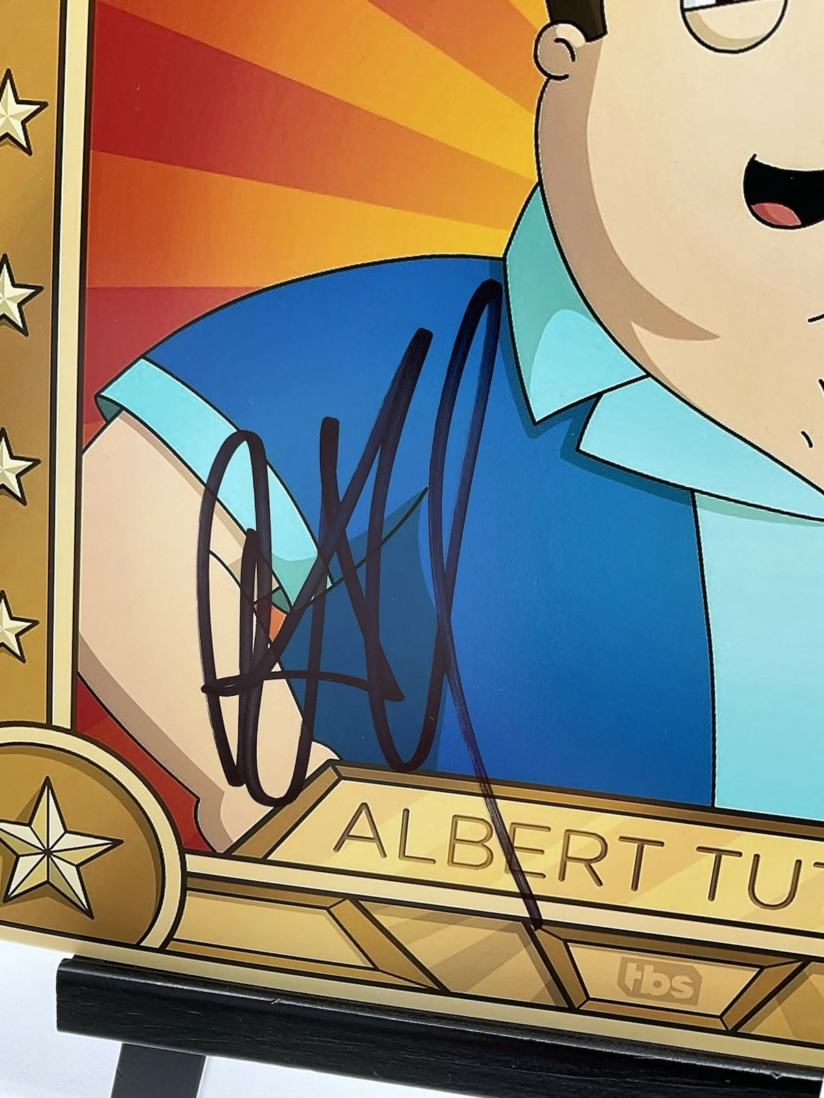 Richard Kind — Richard Kind Signed 8x10 American Dad signed 8x10 ACOA Albert Tuttle photo auto, изображение 2