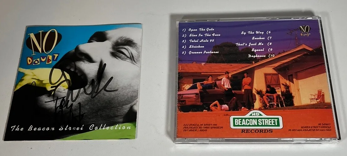 RARE No Doubt Beacon Street Signed Jacket Cover, Gwen Stefani Tony Tom READ, изображение 2