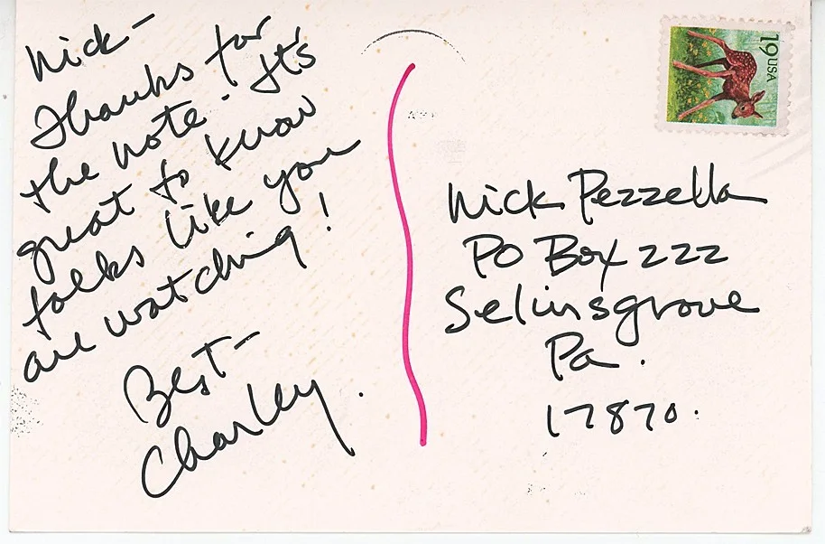 Charley Lang — -DAYS of OUR LIVES- CHARLEY LANG Signed/Autograph Vintage TV SOAP OPERA Postcard, изображение 2