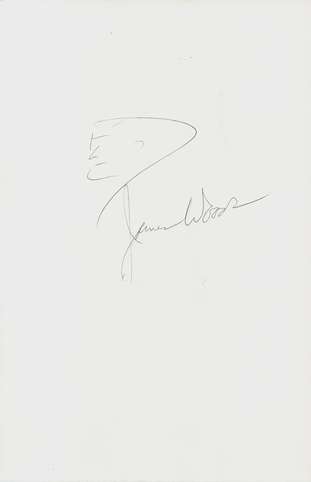 James Woods — JAMES WOODS - SELF-CARICATURE SIGNED